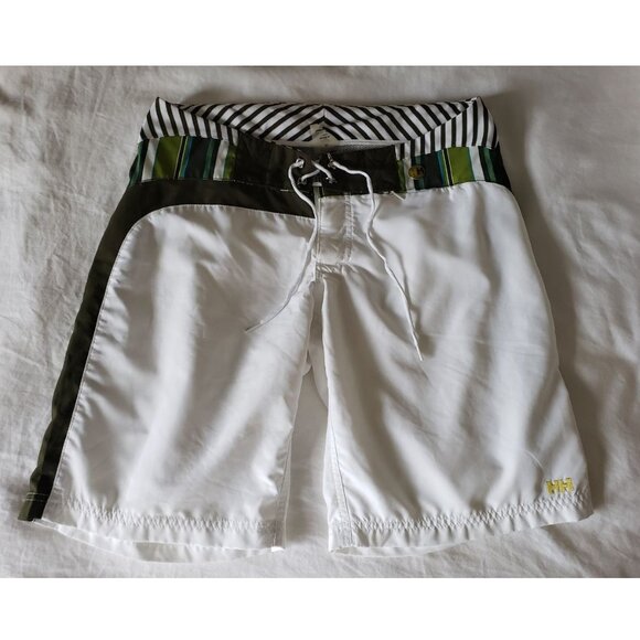 Helly Hansen Swim shorts Size 30 White and green Board Shorts Sailing - Picture 2 of 9
